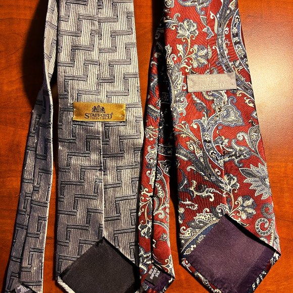2 Men's 100% Silk Ties - Picture 5 of 5